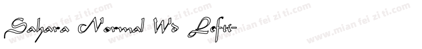 Sahara Normal Wd Lefti字体转换